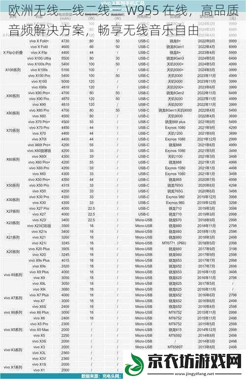 欧洲无线一线二线三 W955 在线，高品质音频解决方案，畅享无线音乐自由