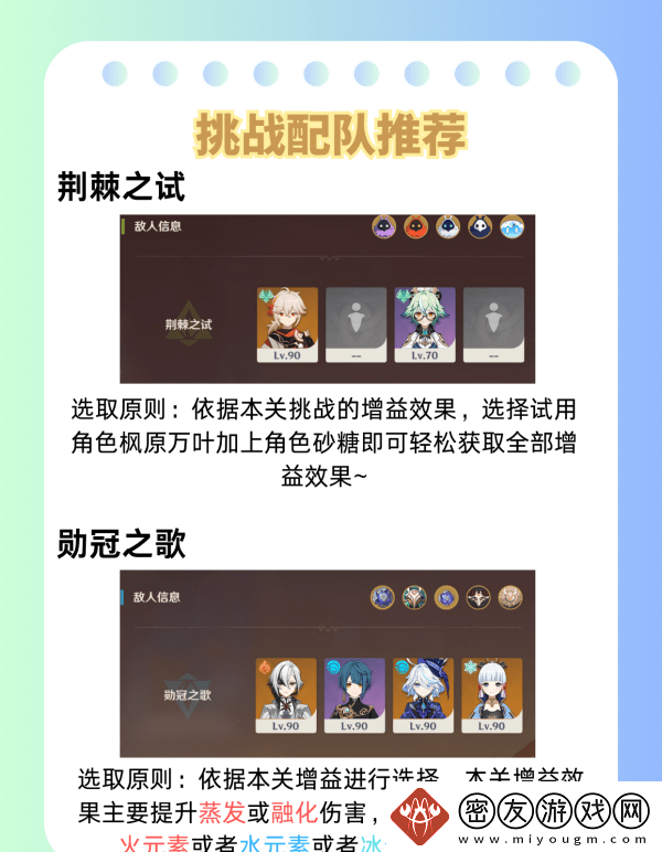 原神荆棘与勋冠第五关满星通关攻略