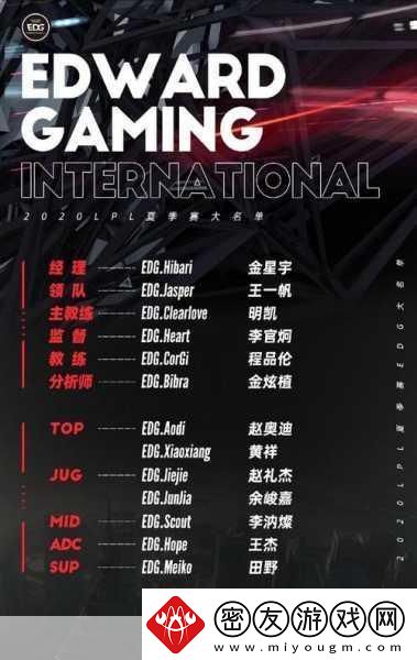 EDG2024LPL夏季赛名单-英雄联盟LPL夏季赛EDG战队名单一览-电竞激情再燃